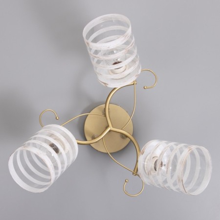 MIA chandelier 3x60W E27 gold, chrome 46x46x28cm-3