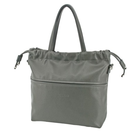 Women's bag B2798-05110, gray, artificial leather, 32x12x33 cm
