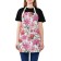 Apron kitchen with a photo print "Warm shades of roses", adjustable, size OS