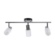 Спот потолочный ЭкономСвет 51630/3CR WT, 3х60Вт, E14, 21х10х61 см, цвет хром