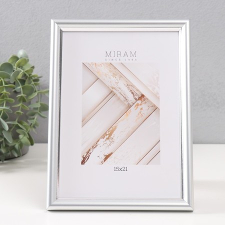 Photo frame plastic Gallery 15x21 cm, 421 silver (plastic screen)-5