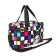 Labor folder 330 x 220 x 120 mm, with handles of textiles, kuromi (chicken chess), polyester