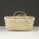 Wicker basket, d26 x 13 x 11 cm, yellow, bamboo