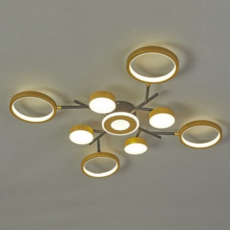 LED lamp 97W 5049lm 3000K-5700k, size 68x68x7 cm-2
