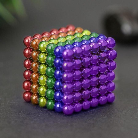 Antistress Magnet "Neokub" 216 balls d = 0.5 cm mix-2