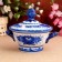 Sugar "blackberry", height 15 cm, d = 19 cm, gzhel