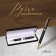 Gift handle, ball "classic" in the leatherette case, rotary, black body with gold
