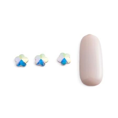 Rhinestones for nail design Pole "Harography", flower, 10 pcs