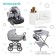 Diaper children's baby, 50x70 cm, (gray edging)