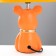 Table lamp "Bear" E14 40W orange 22.5x22.5x33.5 cm Risalux