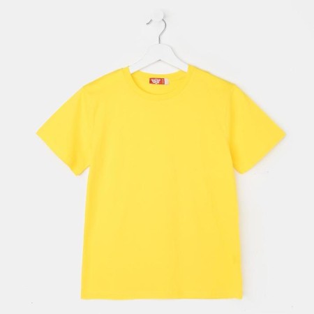 Children's T -shirt, height 164 cm, yellow color
