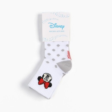 Set of socks "minnie", Minnie Mouse, gray/white color, 16-18 cm-3