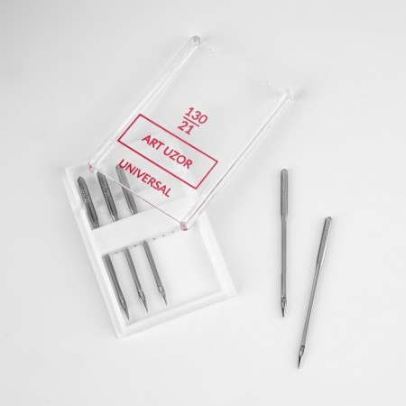Needles for household sewing machines, universal, No. 130/21, 5 pcs-1