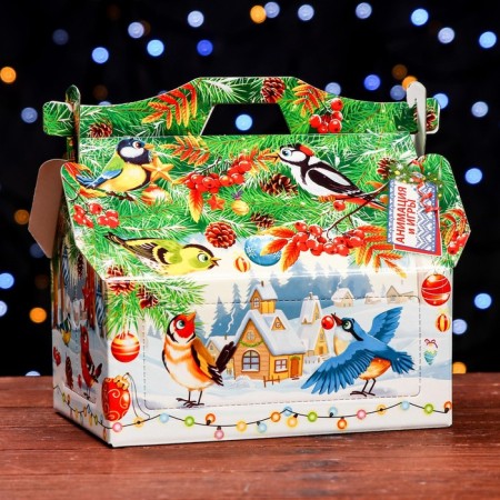 Gift box "Songs of winter", feeder, 26.4 x 14 x 18.5 cm-1