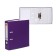 A4, 75 mm, calligrata, PVC, embossing "flax", metal edging, pocket for a spine, collection, purple, mix