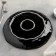 Ceramic lunch plate "In and Jan", d = 27 cm, black color