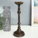 Summary Metal for 1 candle "Monica" aged bronze 13.5x13.5x38 cm