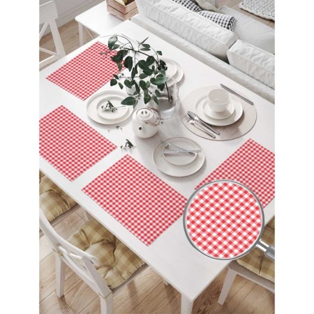 Set of napkins for setting the table "Italian style", rectangular, size 32x46 cm, 4 pcs-1