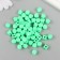 Beads for creativity plastic "Cube with flattened edges" Green set 30 g d = 0.8 cm