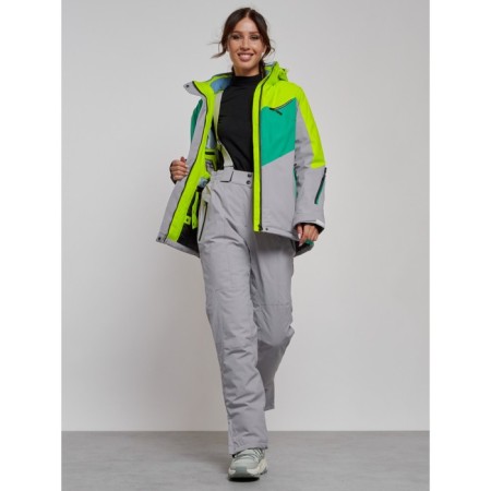 Ski jacket female winter, size 50, light color-10
