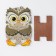 Supply for the phone "owl", lamination, 14.4x9.5 cm