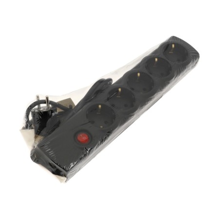 Luazon Lighting network filter, 5 outlets, 1.5 m, 3500 W, 3x1 mm2, 16 A, 220 V, with a fuse, black-7