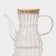 Glass teapot with a bamboo lid "Eco. East ", 600 ml, 18 × 11.5 × 14 cm, without sieve
