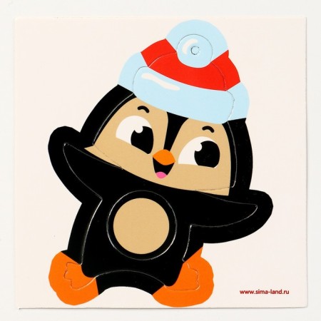 New Year's set for creativity. Fluffy toy "New Year! Penguin "-3
