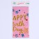 Great tablecloth “Happy Birthday” 137 × 183 cm, pink color