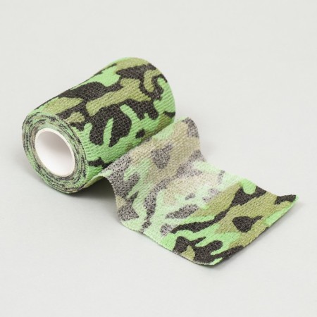 Self -fixing "camouflage", 7.5 cm, max. Extensibility 4.5 m, green