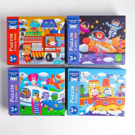 Children's developmental set of puzzles "Transport" 35x29x5.5 cm-1