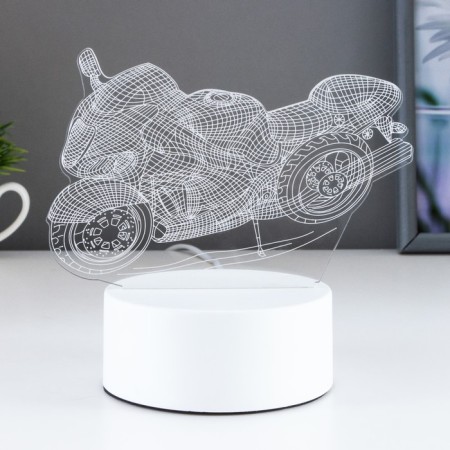 Light "Racing Motorcycle" Led RGB from the network 9.5x16x14 cm Risalux-1