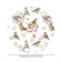 Green bird tablecloth on the table, round, oxford, elastic band, size 120x120 cm, diameter 75-100 cm