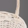 Camping of baskets, 44x34x10/18/44cm, 38x29x9/16/39cm, 32x24x8/14/34cm, willow, white