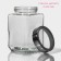 Glass Bank for bulk products with a metal cover "Prism", 750 ml, 9 × 14.5 cm