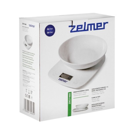 Libra Kitchen Zelmer ZKS1460, electronic, up to 5 kg, white-8