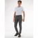Sports pants for ISEE boys, height 128-134 cm, dark gray color