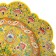 Largan Rishtan ceramics "Flowers", 40 cm, red mix, corrugated