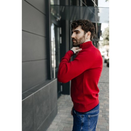 Jumper male ise, size 50, red color-9