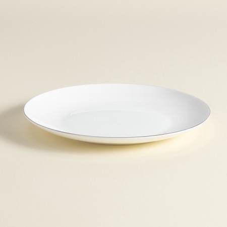 Sl Home “Cascon” plates, d = 20 cm, set 2 pcs, bone porcelain, white-4
