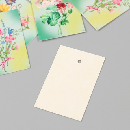 Cardboard "Flowers 15" set 10 pcs (5 types) 4x6 cm-3