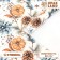 Packaging paper "New Year's orange", gloss, 80 g/m2, 70 x 100 cm