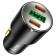 Hoco NZ6, 2 Type-C, 1 USB, 63 W, PD + Qc, Black Automobile