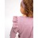 Details for children with ruffles fashion, height 80 cm, pink color