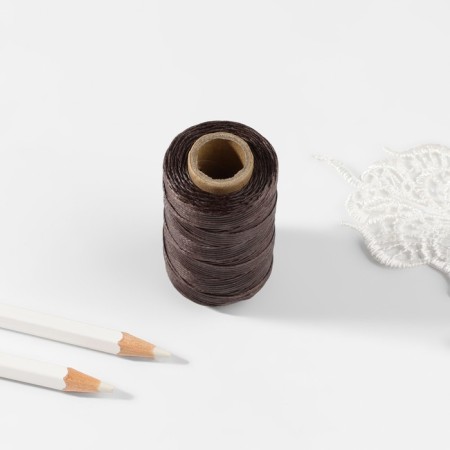The threads are waxed, flat, 210d/16, 1 mm, 50 ± 2 m, brown color-2