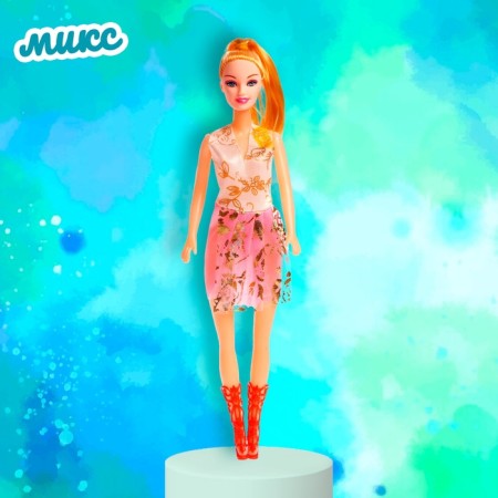 Model doll "Anna" in a dress, mix-5