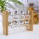 Set for glass spices on the Eco stand, 8 items: 100 ml