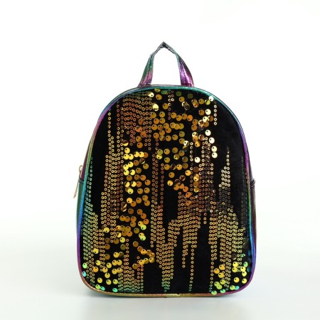 Baby backpack, 20*9*23, lightning department, sparkles, lilac-green-3