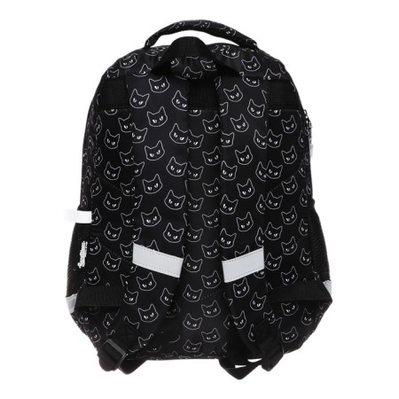 School backpack, with an ergonomic back, 39x27x16, Seventeen, universal, black-4