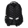 School backpack, with an ergonomic back, 39x27x16, Seventeen, universal, black